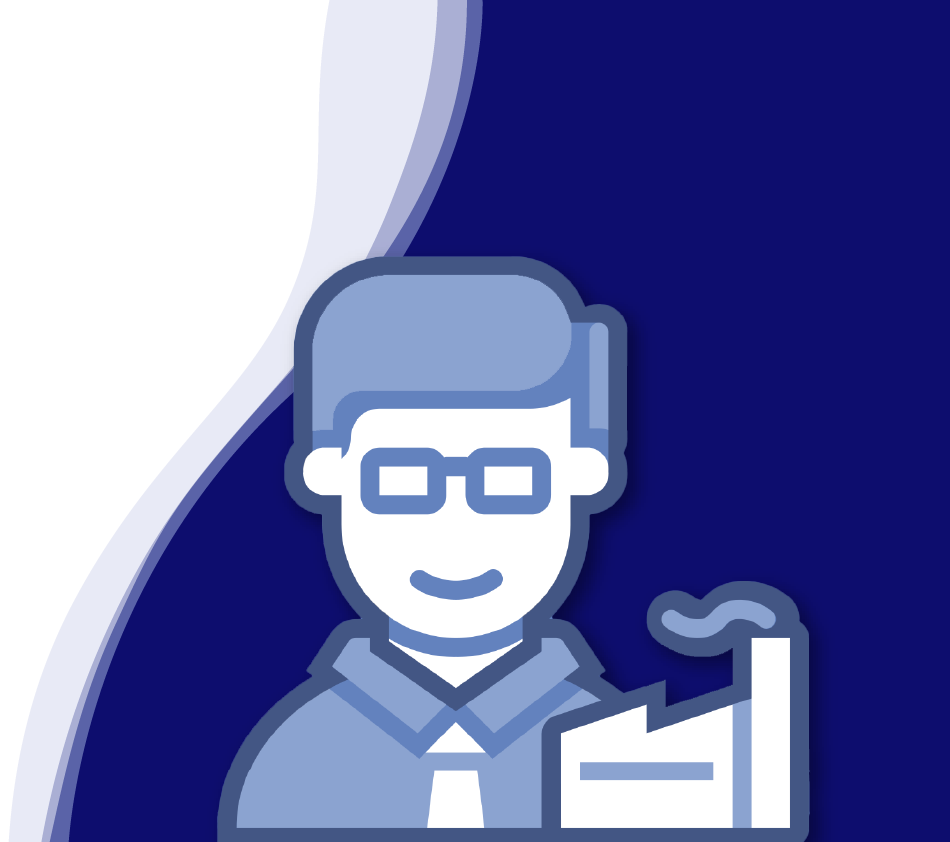 Holger Geck, Head of Marketing and Product Data Management at Gust. Alberts, smiles into the camera. He has short, gray-blond hair and a short beard. He is wearing a white shirt and a dark jacket. A curved wave shape in white, light blue and dark blue can be seen in the background.